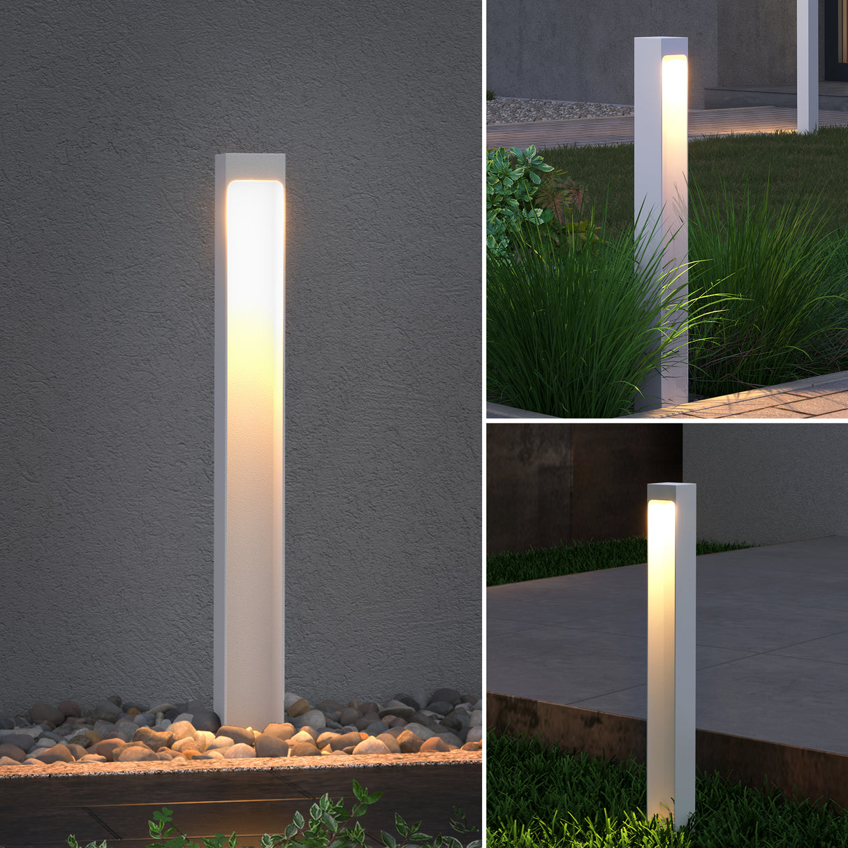 glasvilla Lampione da Giardino IP65 Lampada da Terra per Esterni 3000K Paletti Esterni per Giardini, Parchi, Aree Residenziali e Ingressi 5W BaldersLights