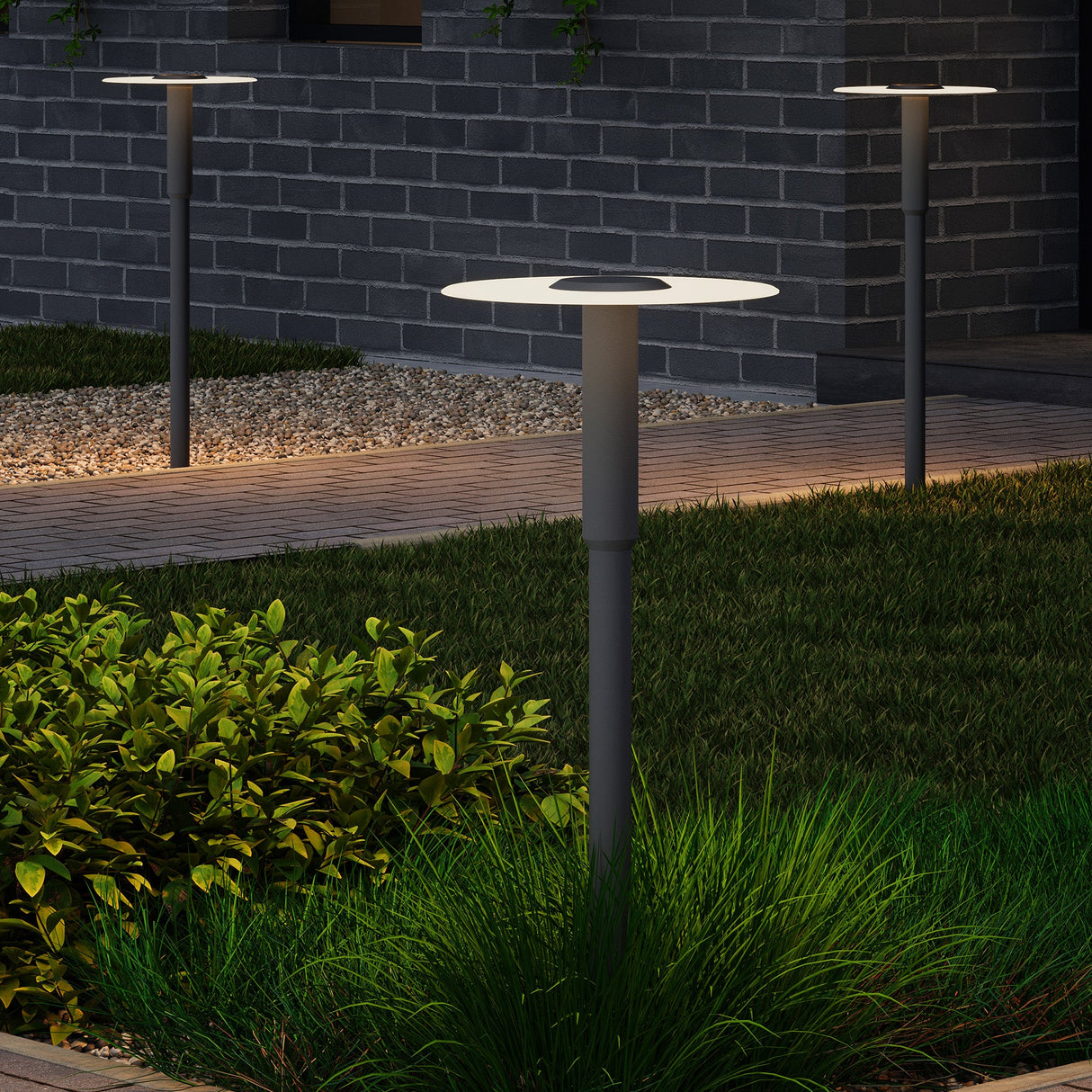 Luminaire extérieur glasvilla ⌀300xH804mm IP65 éclairage de chemin extérieur | Borne lumineuse pour jardin, lampadaire 3000K, lampe de jardin | Lampadaire d'extérieur 6W StellaeLights