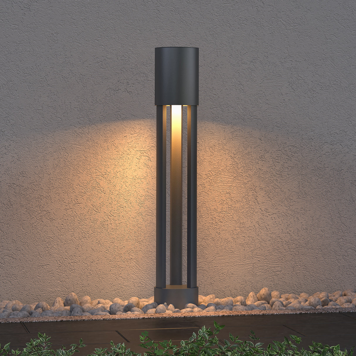 Luminaire extérieur glasvilla ⌀120xH700mm IP65 éclairage de chemin extérieur | Borne lumineuse pour jardin, lampadaire 3000K, lampe de jardin | Lampadaire d'extérieur 10W NeoForge