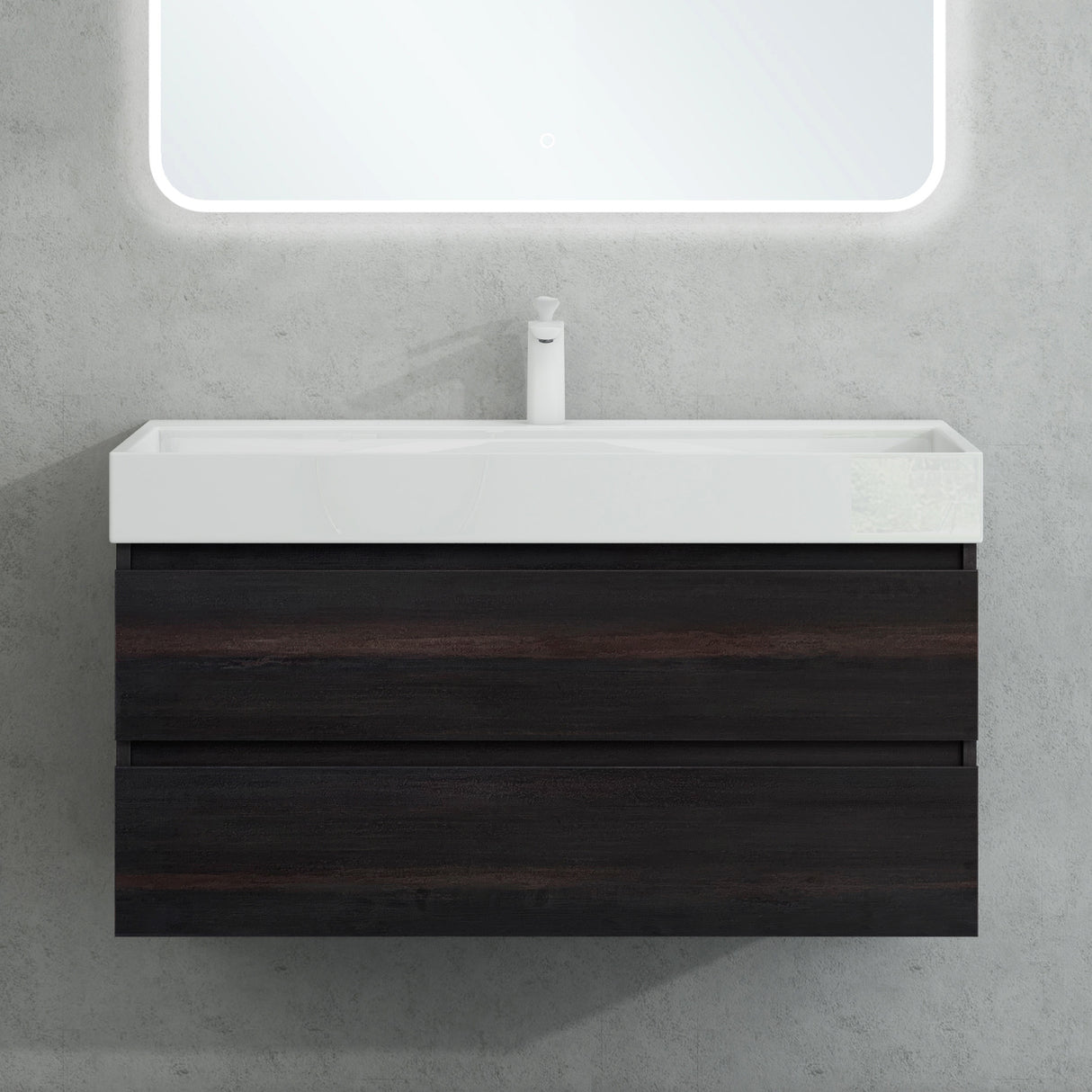 glasvilla Mobile Bagno Sospeso con 2 Cassetti Include Lavabo Mobile da Bagno con Lavabo Verona