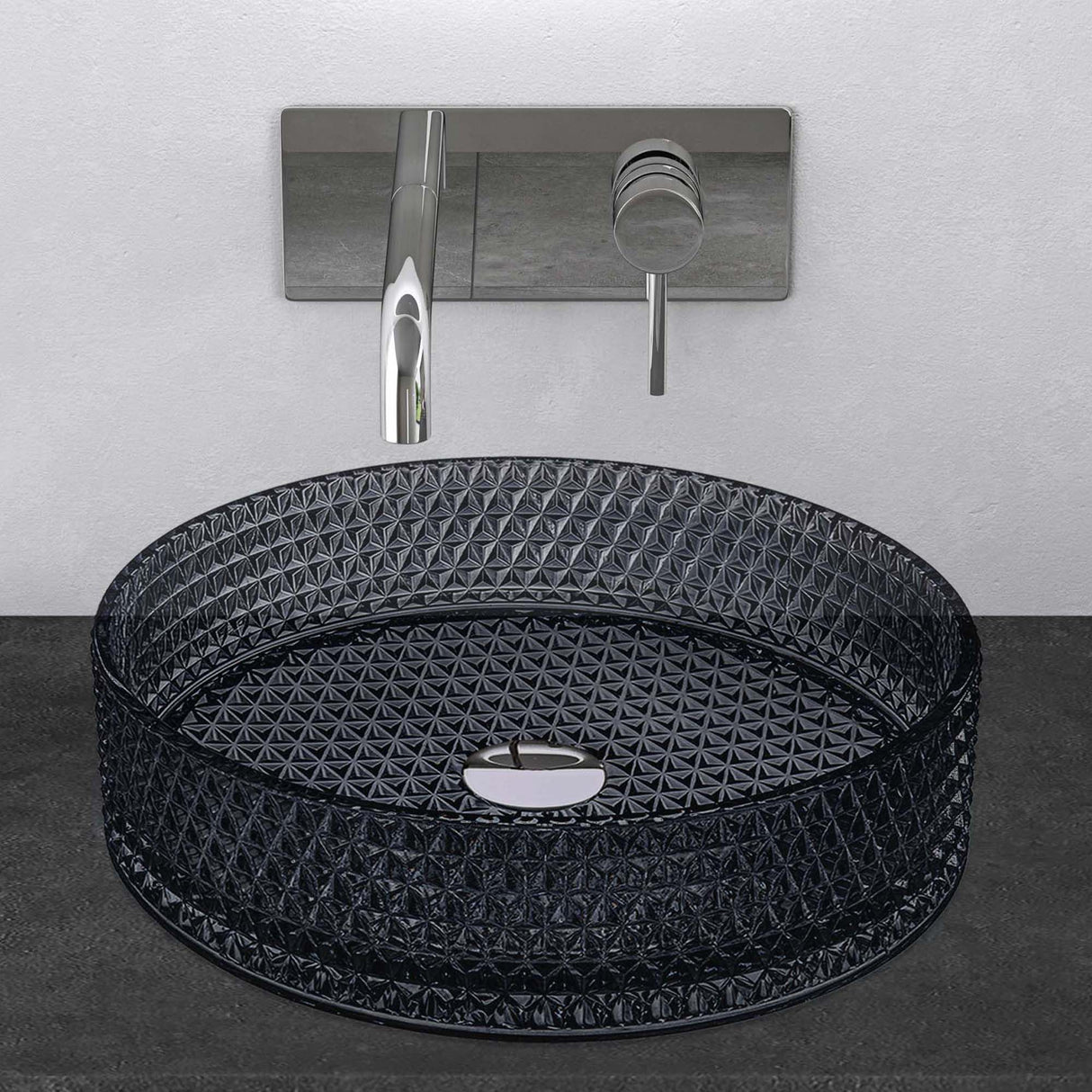 glasvilla Waschbecken Glas Aufsatzwaschbecken Glaswaschbecken Handwaschbecken Rund Waschschale