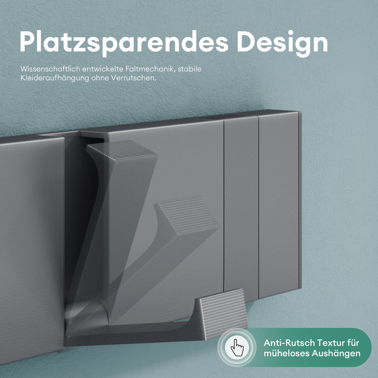 glasvilla Appendiabiti da Parete in Acciaio Inossidabile Ganci da Parete per Camera da Letto, Ingresso, Cucina, Stalo-04+05