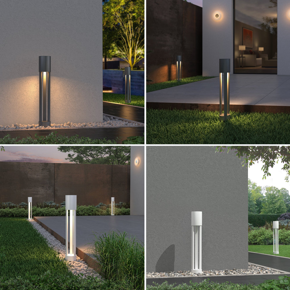 Luminaire extérieur glasvilla ⌀120xH700mm IP65 éclairage de chemin extérieur | Borne lumineuse pour jardin, lampadaire 3000K, lampe de jardin | Lampadaire d'extérieur 10W NeoForge