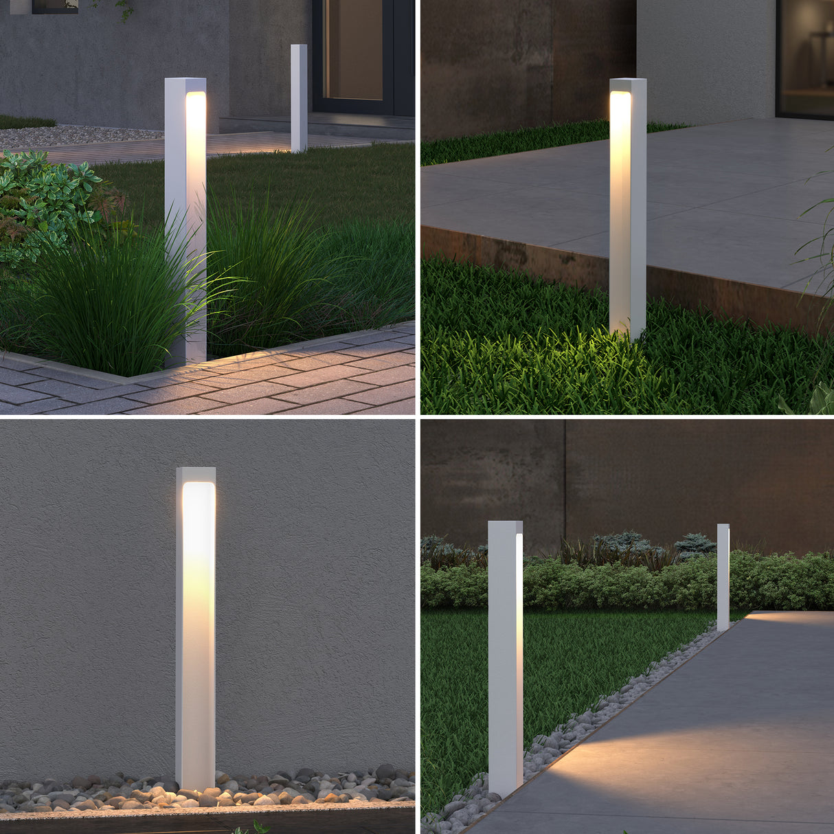 glasvilla Lampione da Giardino IP65 Lampada da Terra per Esterni 3000K Paletti Esterni per Giardini, Parchi, Aree Residenziali e Ingressi 5W BaldersLights