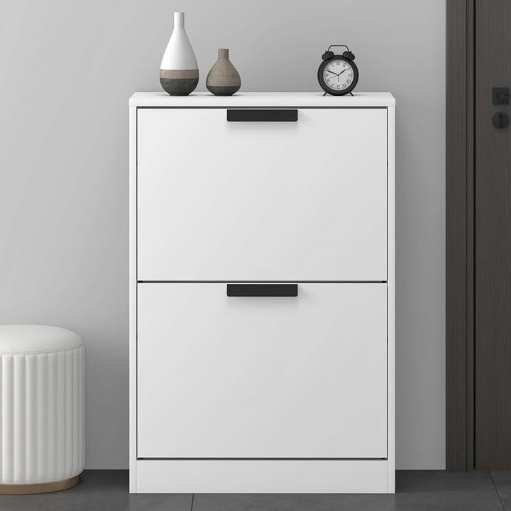 glasvilla Schuhschrank Schuhkommode Schuhkipper BxTxH: 60x28x89 cm Schmal zapatero Muebles Schuhschrank01