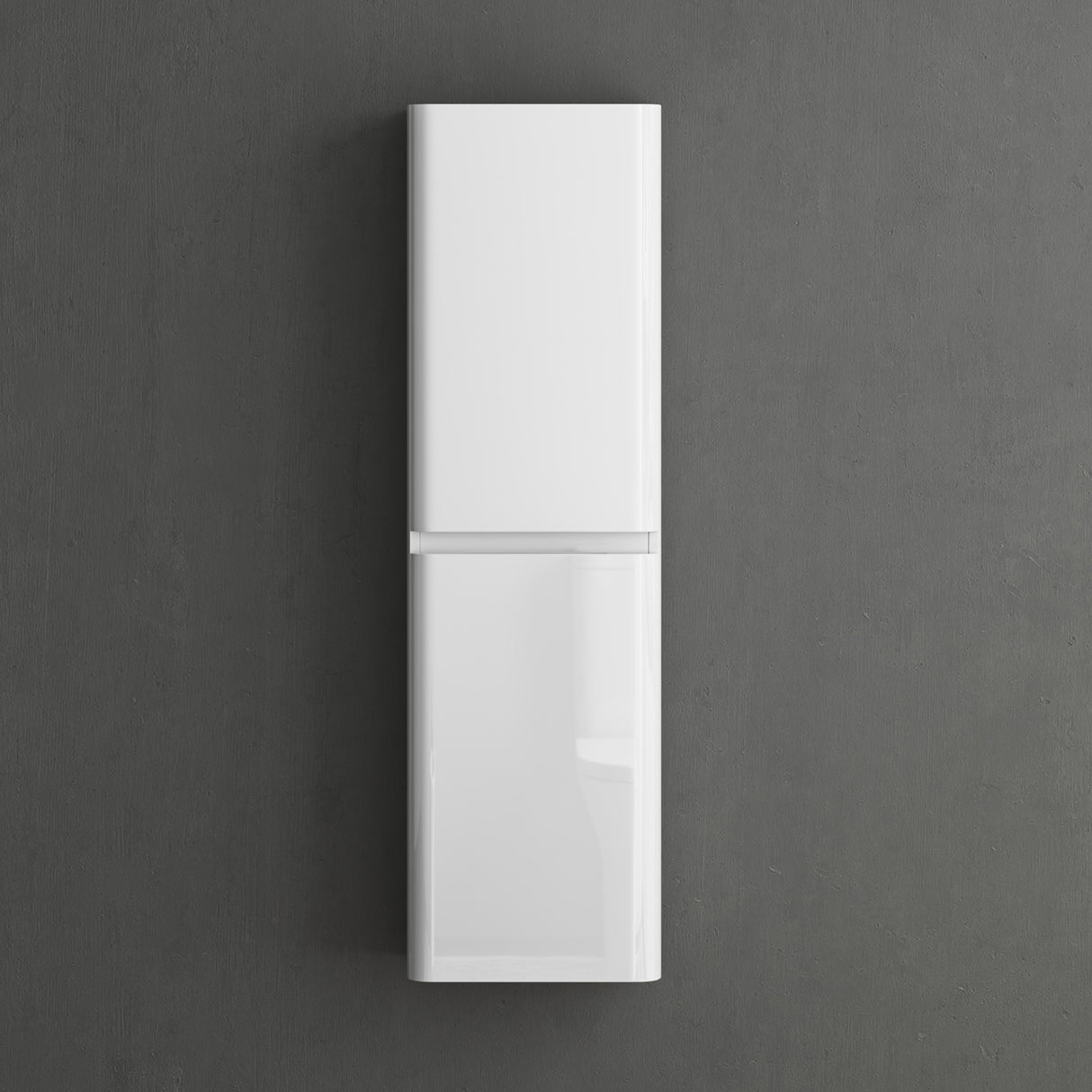 glasvilla Mobile Bagno Colonna con 2 Ante e 4 Vani Mobiletto Alto da Bagno Multiuso 35x20 cm, Armadietto Colonna per Bagno Lucca