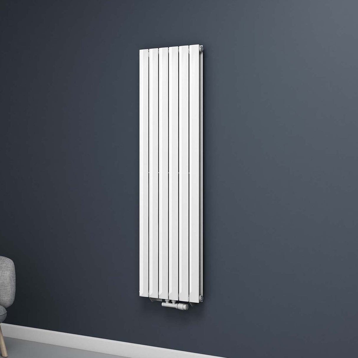 glasvilla Badheizkörper flach Mittelanschluss und Seitenanschluss Paneelheizkörper Badheizung Einlagig aus Stahl FV