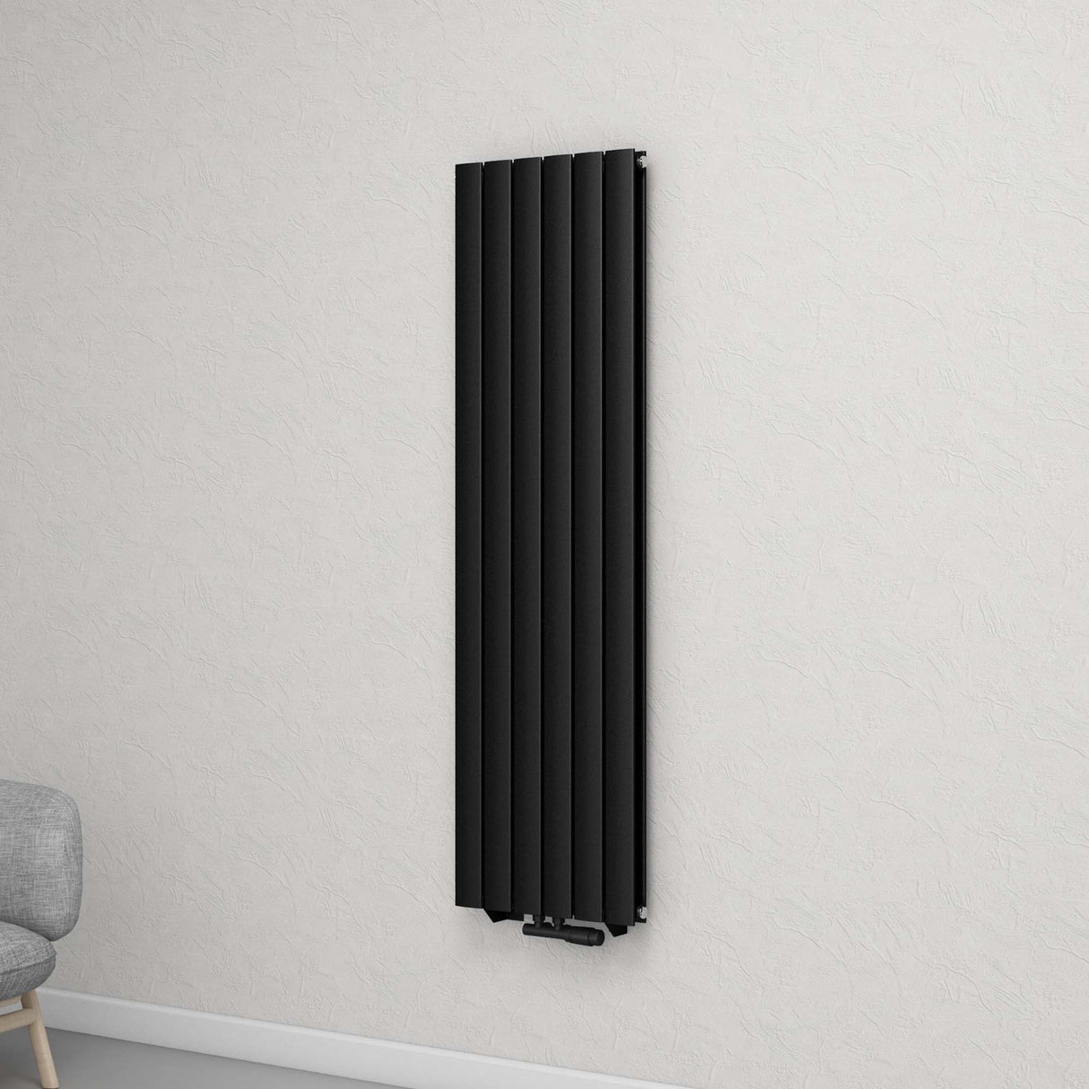 glasvilla Badheizkörper flach Mittelanschluss und Seitenanschluss Paneelheizkörper Badheizung Einlagig aus Stahl FV