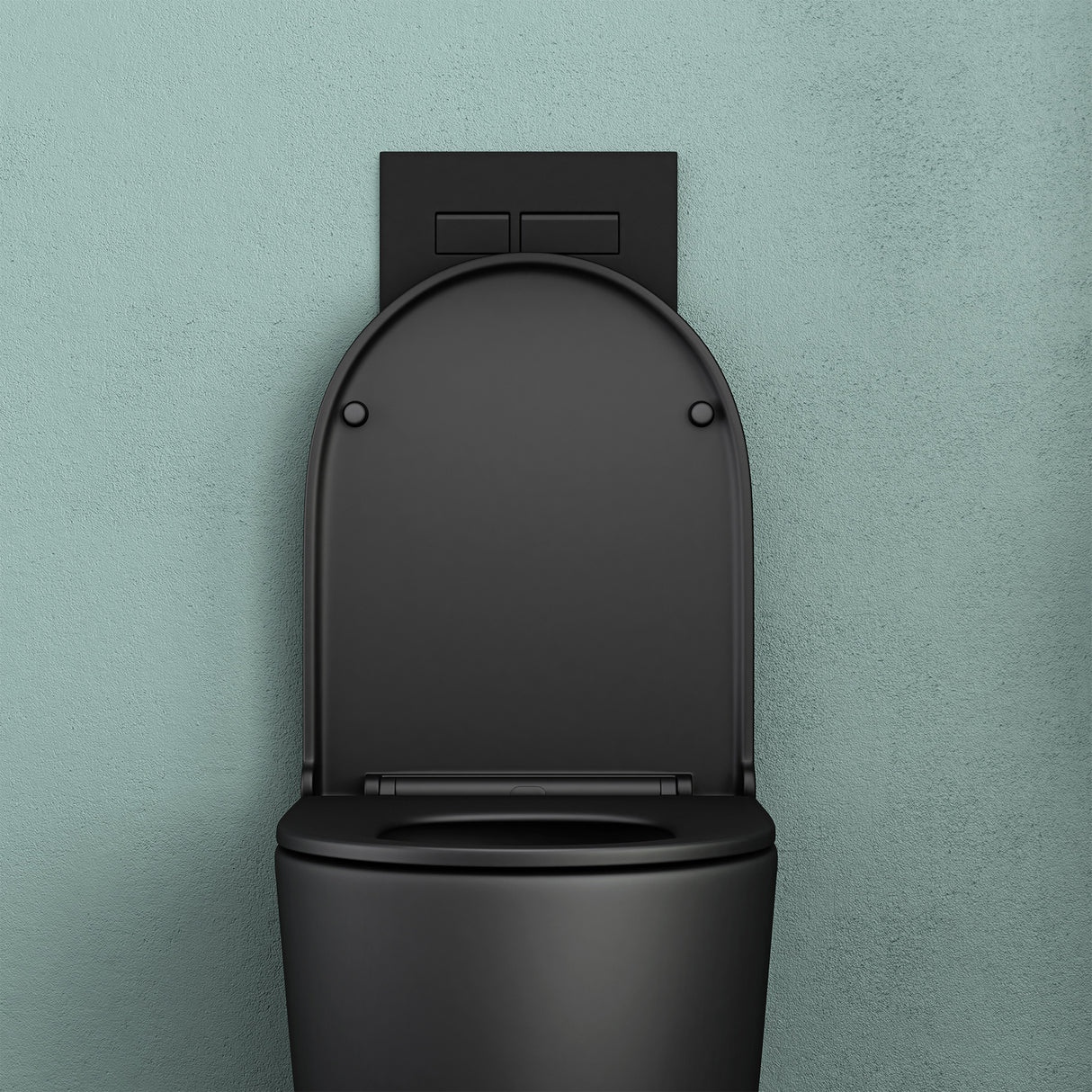 glasvilla Wand WC spülrandlos Schwarz Hänge WC spülrandlos Toilette WC mit Sitz Softclose