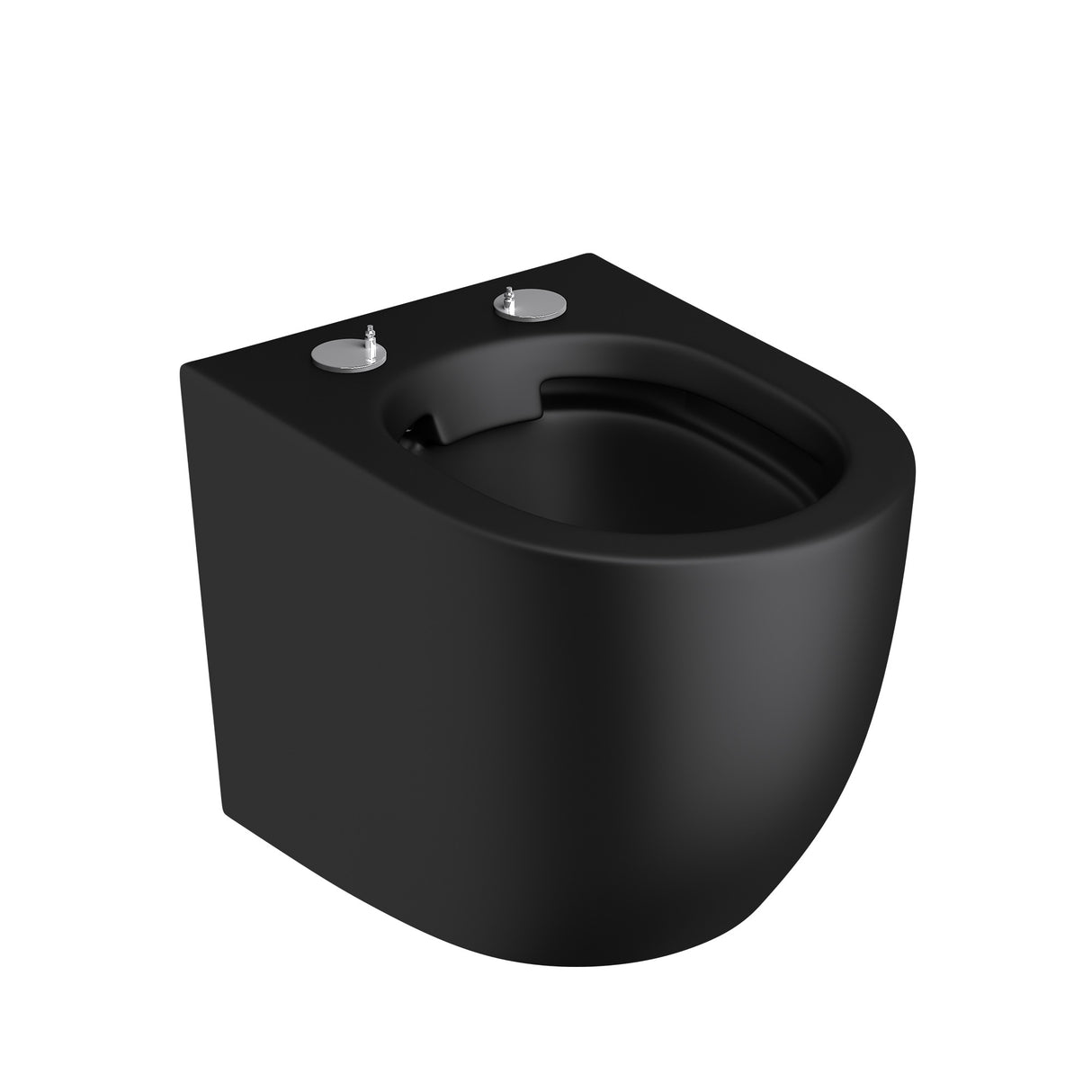 glasvilla Wand WC spülrandlos Schwarz Hänge WC spülrandlos Toilette WC mit Sitz Softclose