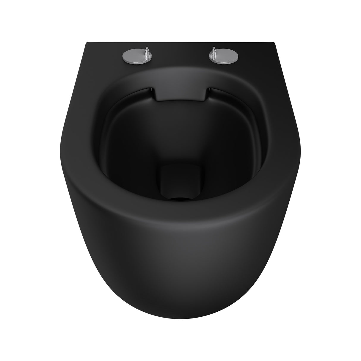 glasvilla Wand WC spülrandlos Schwarz Hänge WC spülrandlos Toilette WC mit Sitz Softclose