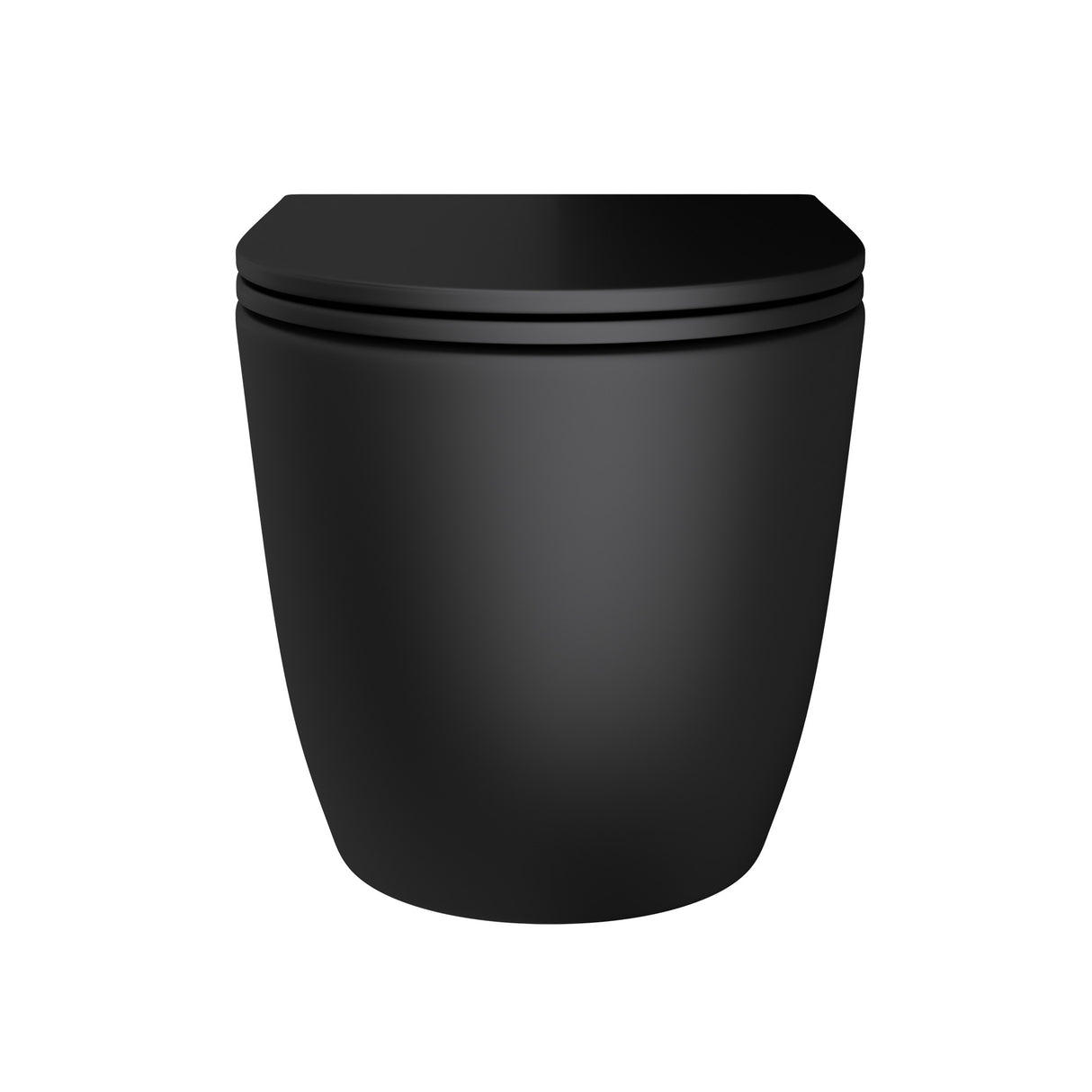 glasvilla Wand WC spülrandlos Schwarz Hänge WC spülrandlos Toilette WC mit Sitz Softclose