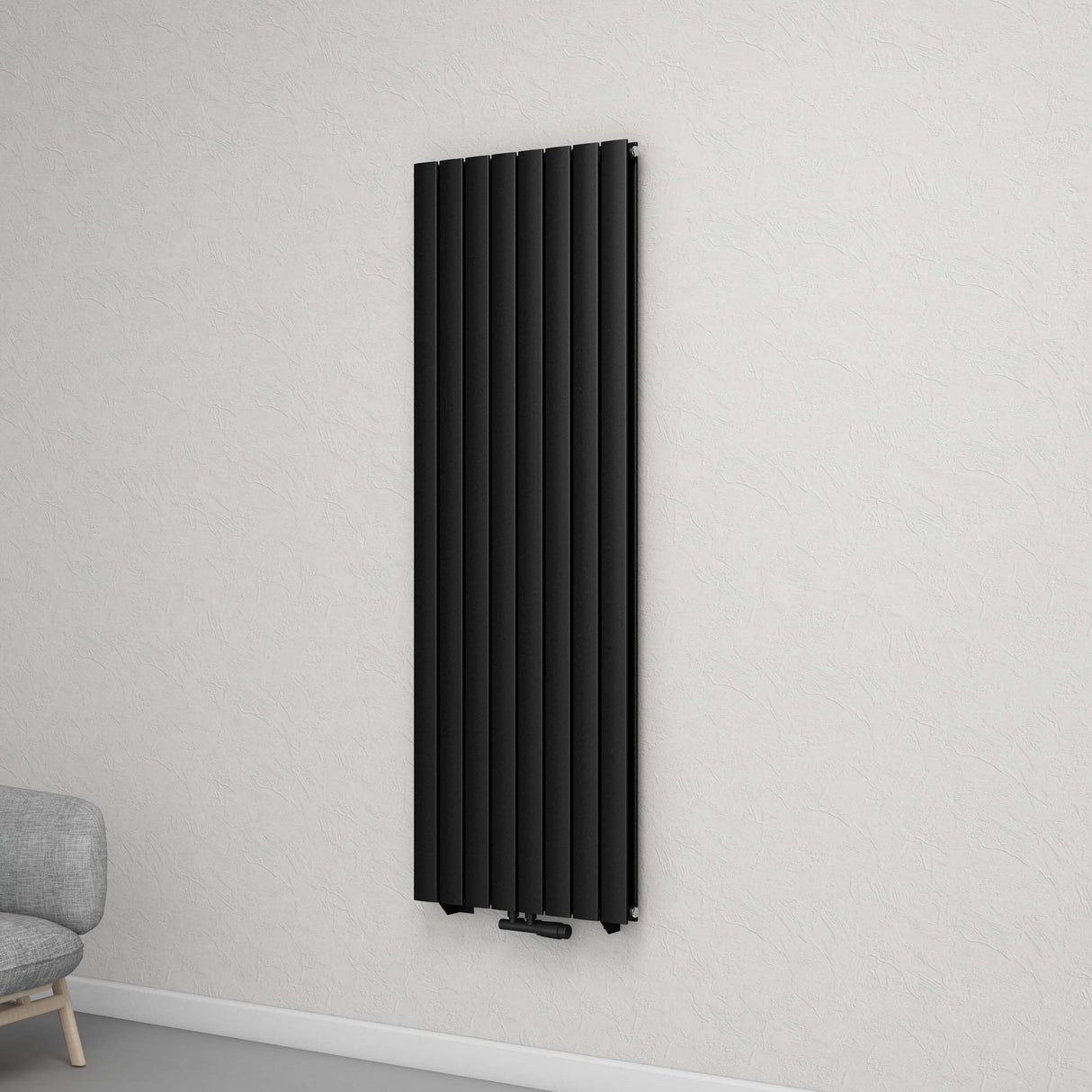 glasvilla Badheizkörper flach Mittelanschluss und Seitenanschluss Paneelheizkörper Badheizung Einlagig aus Stahl FV