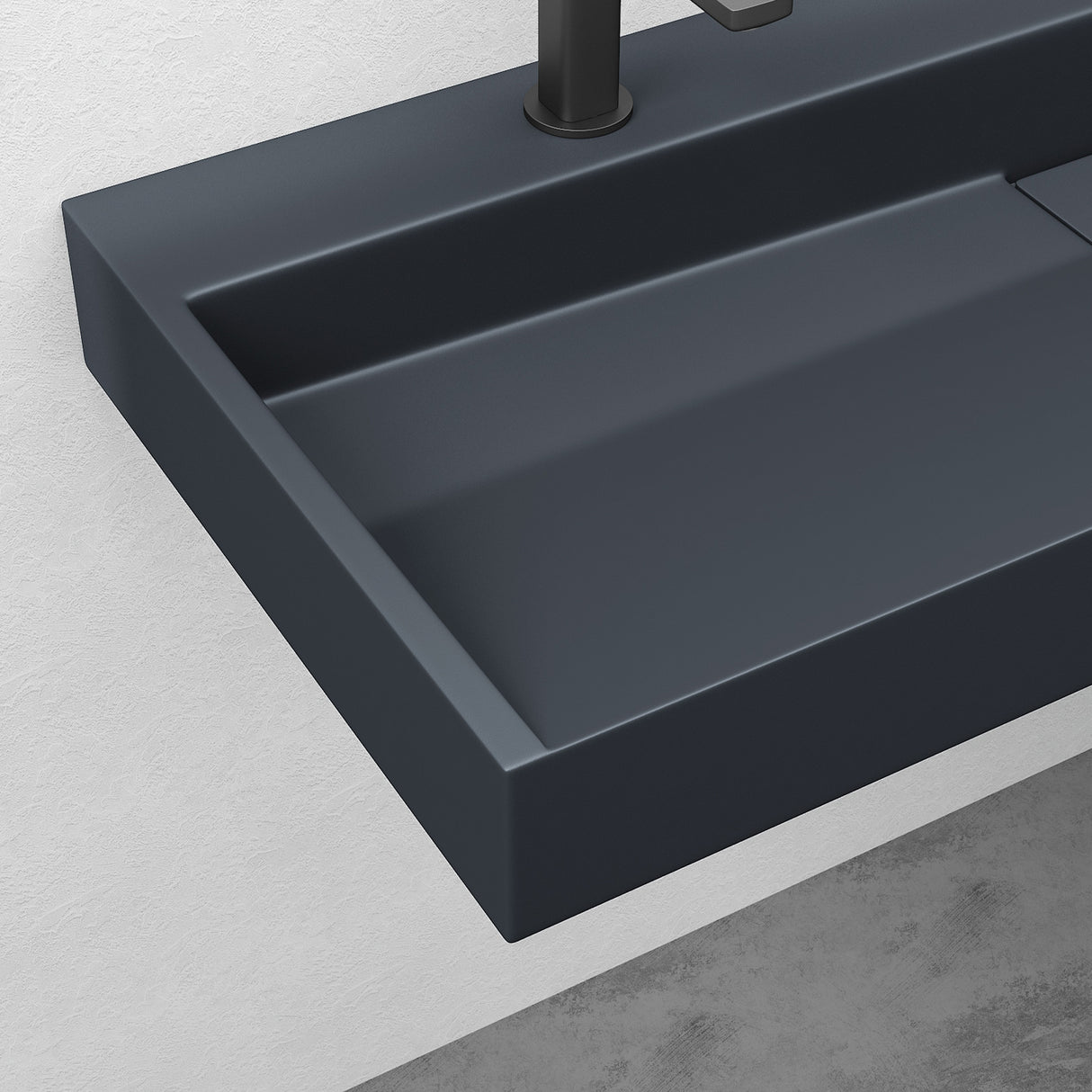 Lavabo Glasvilla Col19 Mineralguss moderno con válvula incluida