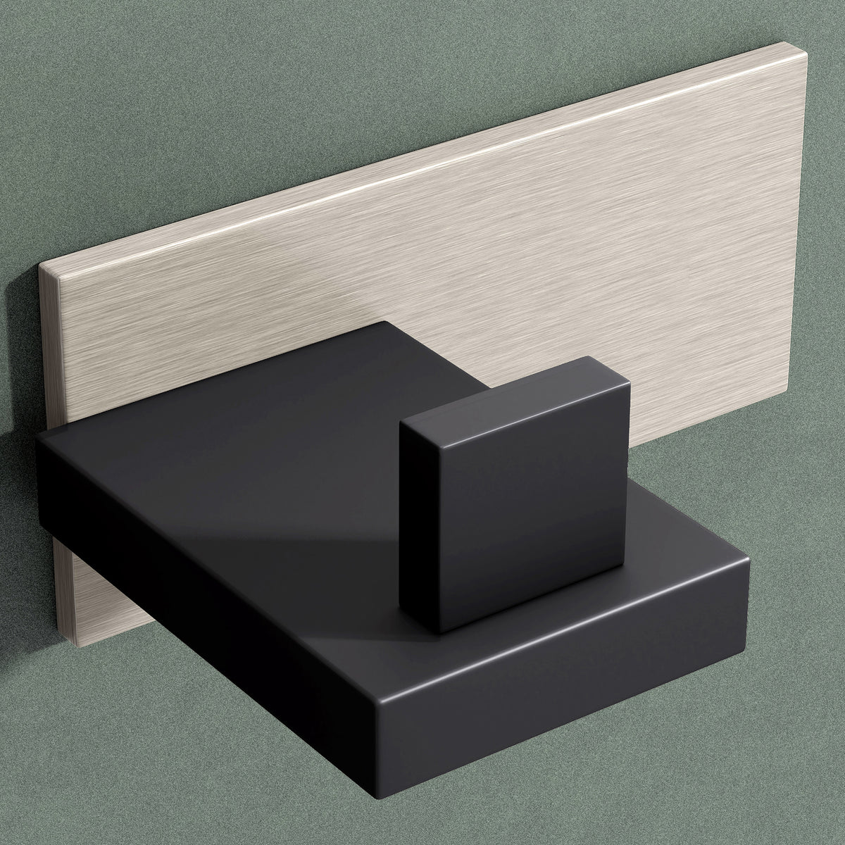 glasvilla Kleiderhaken Wandgarderobe Wandhaken aus Edelstahl Garderobenleiste Garderobenhaken Stalo-06+Stalo-07