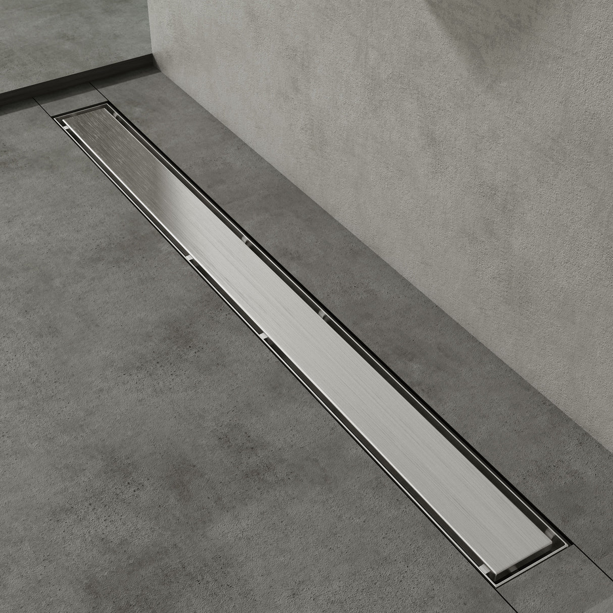 glasvilla Canaletta Scarico in Acciaio Inox per Box Doccia Canalina di Scarico Doccia a Pavimento Piastrellabile con Filtro per Capelli KE110