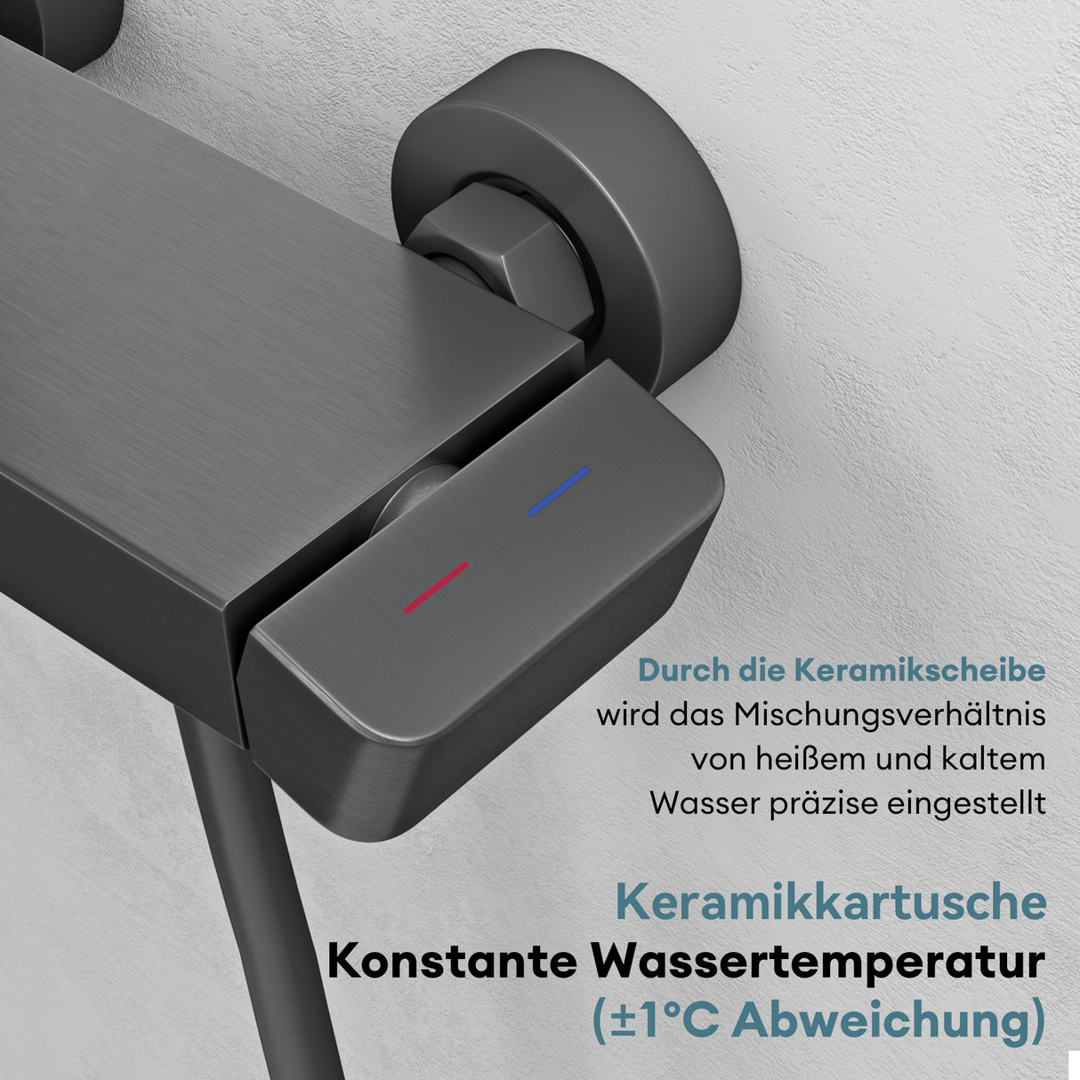 glasvilla Soffione Doccia con 3 Modalità Doccino per Doccia Regolabile in Altezza con Tubo Flessibile, Telefono Doccia Universale Facile da Installare Duschsystem10