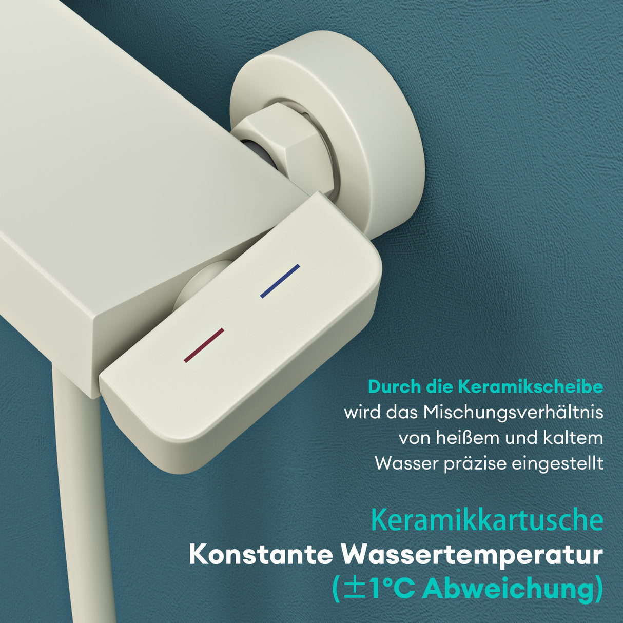 glasvilla Soffione Doccia con 3 Modalità Doccino per Doccia Regolabile in Altezza con Tubo Flessibile, Telefono Doccia Universale Facile da Installare Duschsystem10