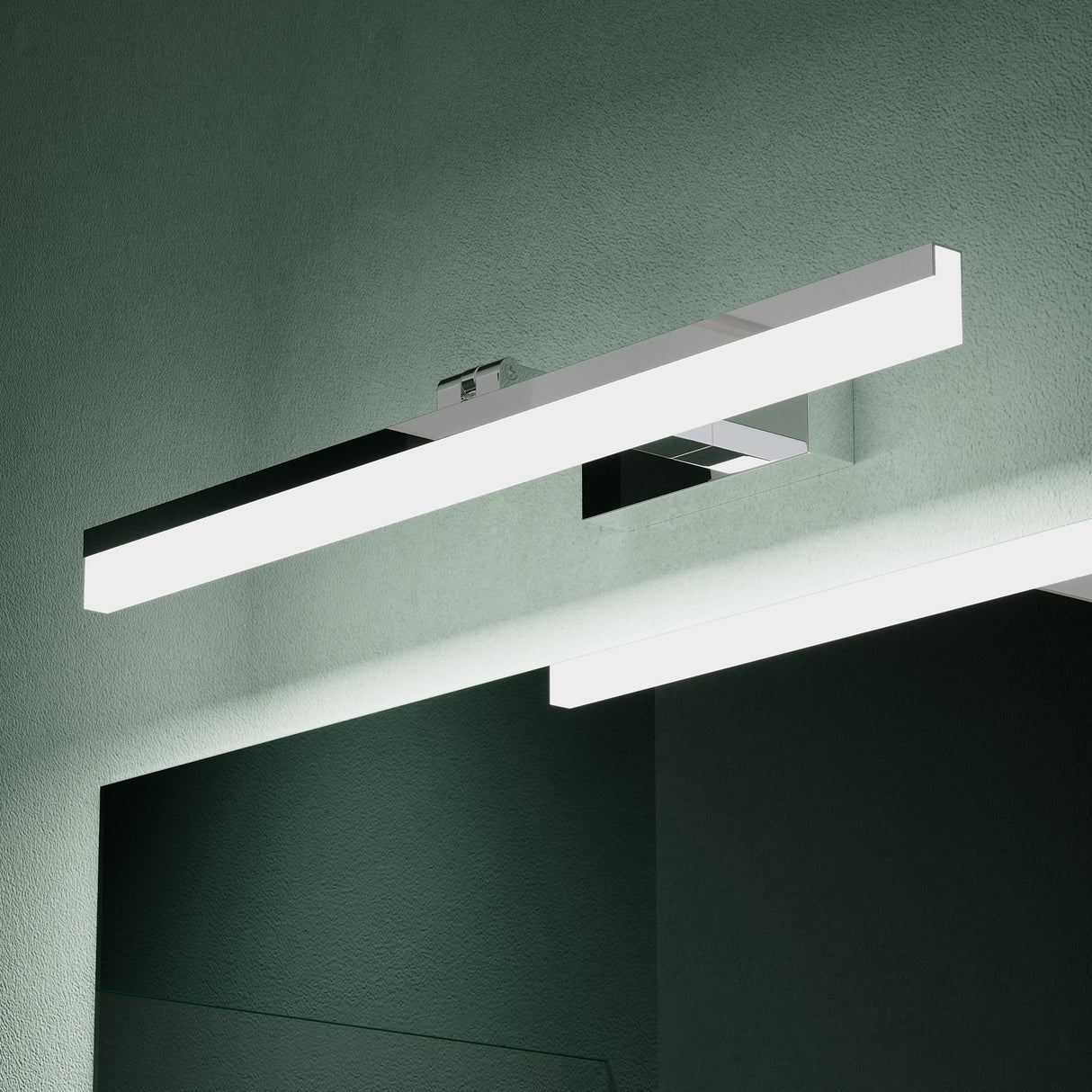 Lampe de salle de bain LED pour miroir Glasvilla 40 cm | Lampe miroir, lampe de salle de bain 6000K | Luxaris 9W rotatif à 180°