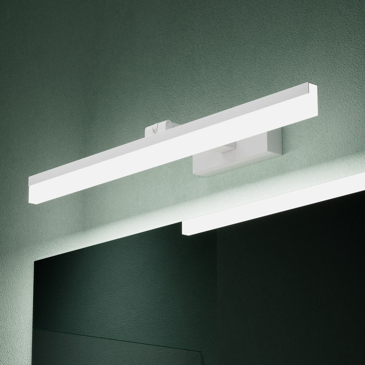 Lampe de salle de bain LED pour miroir Glasvilla 40 cm | Lampe miroir, lampe de salle de bain 6000K | Luxaris 9W rotatif à 180°