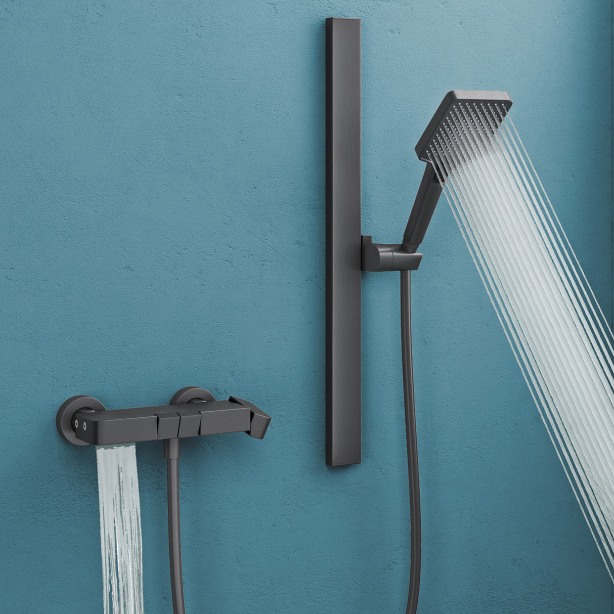 glasvilla Soffione Doccia con 3 Modalità Doccino per Doccia Regolabile in Altezza con Tubo Flessibile, Telefono Doccia Universale Facile da Installare Duschsystem10