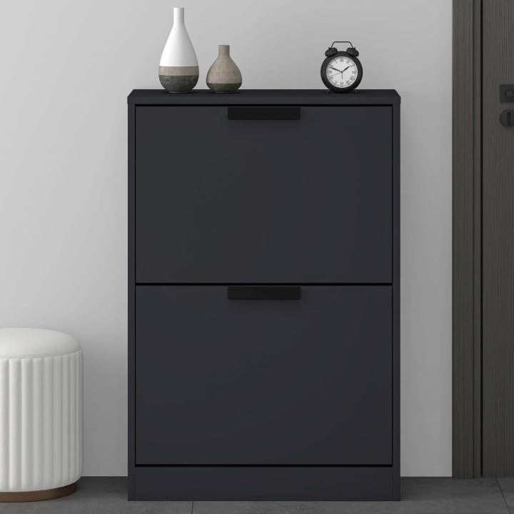 glasvilla Schuhschrank Schuhkommode Schuhkipper BxTxH: 60x28x89 cm Schmal zapatero Muebles Schuhschrank01