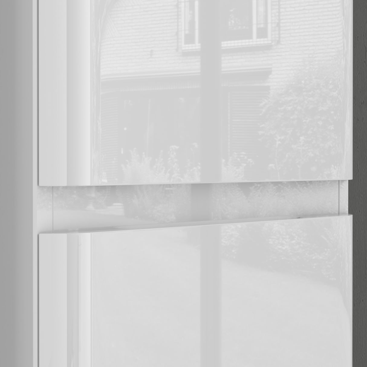 glasvilla Mobile Bagno Colonna con 2 Ante e 4 Vani Mobiletto Alto da Bagno Multiuso 35x20 cm, Armadietto Colonna per Bagno Lucca