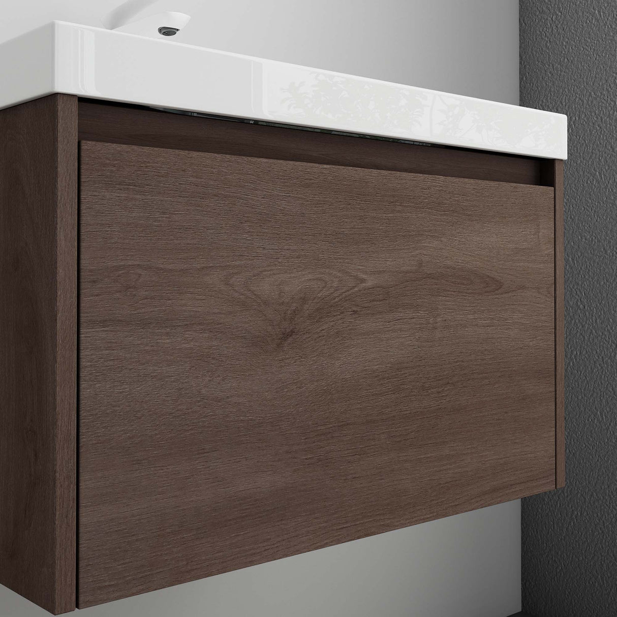 glasvilla Mobile Bagno Sospeso con Lavabo Mobiletto da Bagno con Lavabo da Marmo fuso Salerno