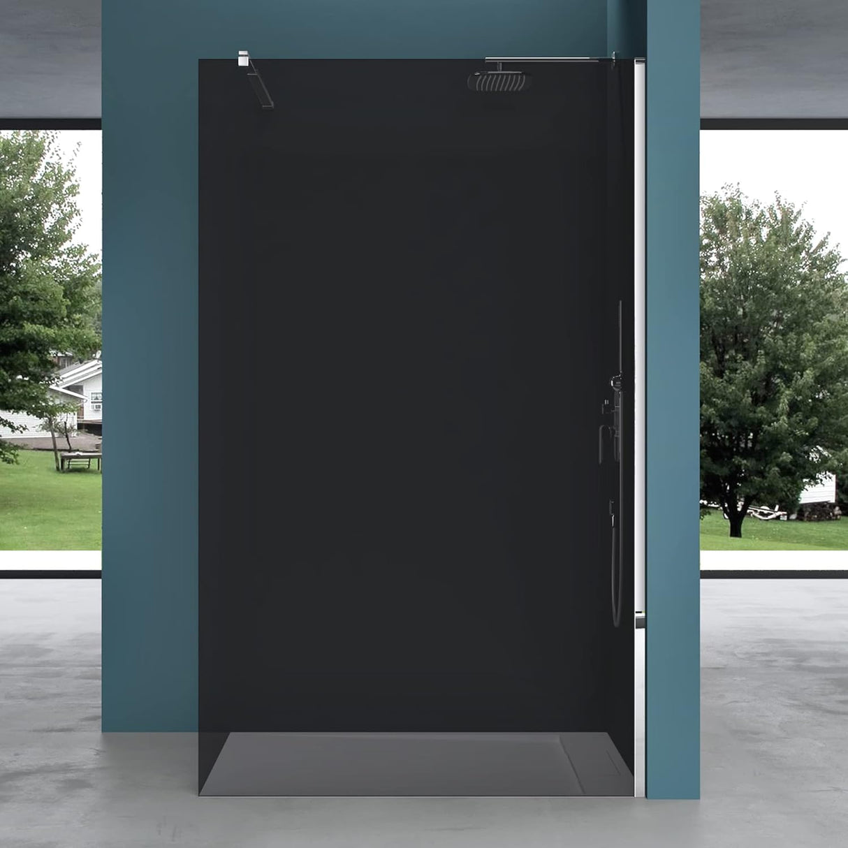 glasvilla Box Doccia Walk-In in Vetro 10mm Parete Doccia in Vetro di Sicurezza ESG con Rivestimento Nano BRAM1 & BRAM2 & BRAM3 Bremen2VG