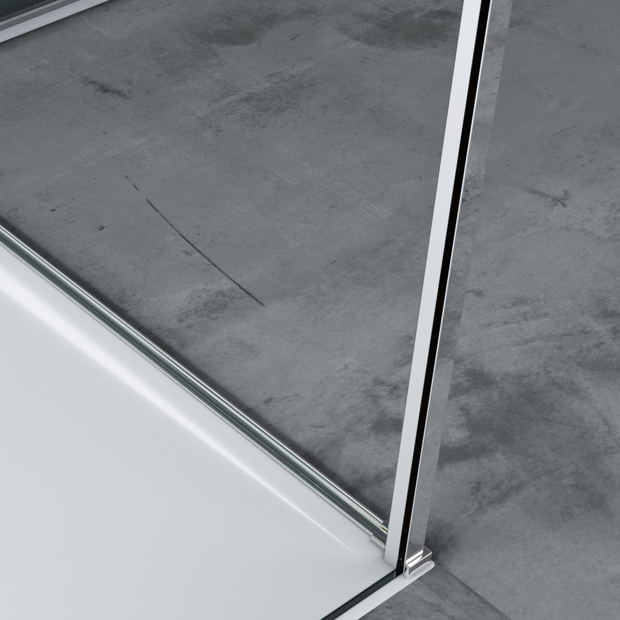 glasvilla Duschkabine U-Form Dusche Duschabtrennung 8mm ESG-Sicherheitsglas Klarglas mit Nano-Beschichtung Ravenna36UK