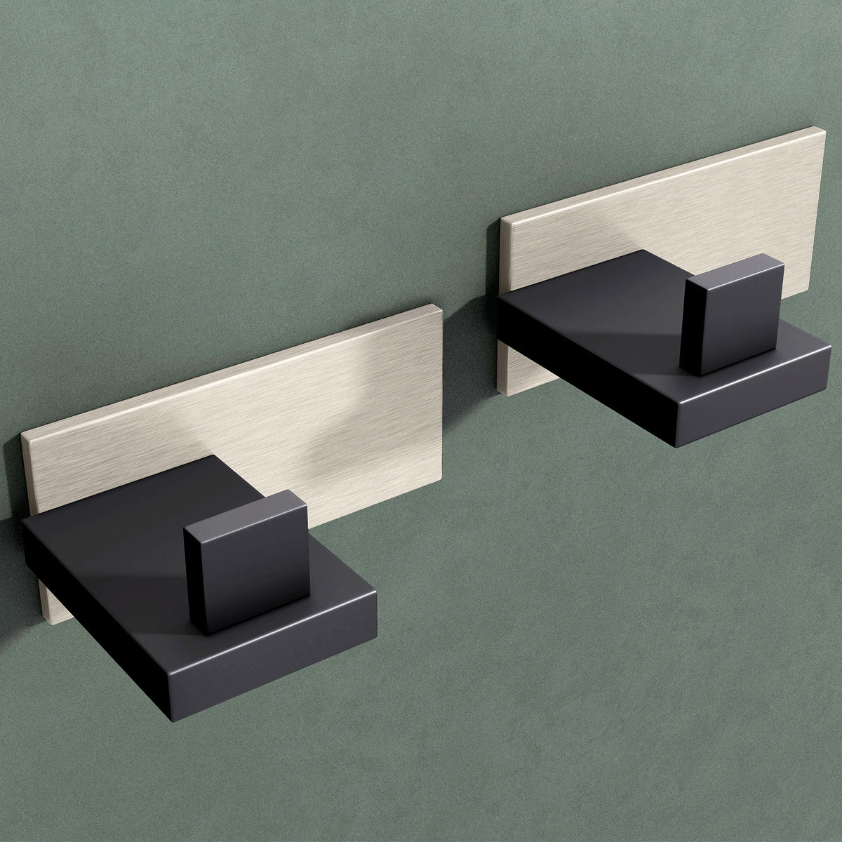 glasvilla Kleiderhaken Wandgarderobe Wandhaken aus Edelstahl Garderobenleiste Garderobenhaken Stalo-06+Stalo-07