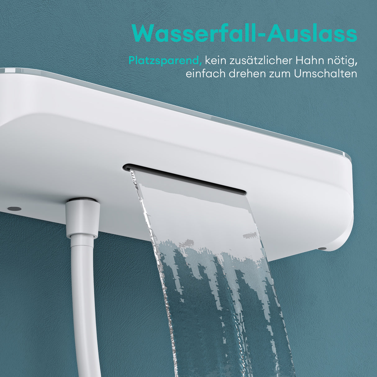 glasvilla Soffione Doccia con 3 Modalità, Doccino per Doccia in Ottone con Tubo Flessibile da 1.5m, Facile da Installare Duschsystem9