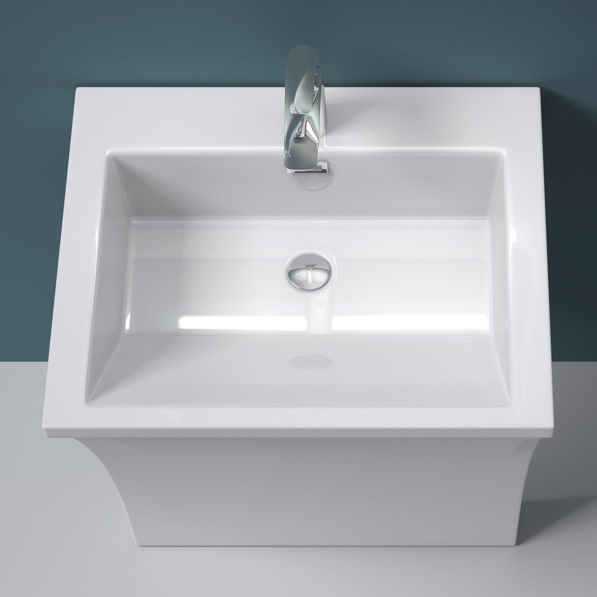 glasvilla Standwaschbecken Eckig Design Standwaschtisch Col07 Gussmarmor Design Waschplatz Waschsäule Standsäule