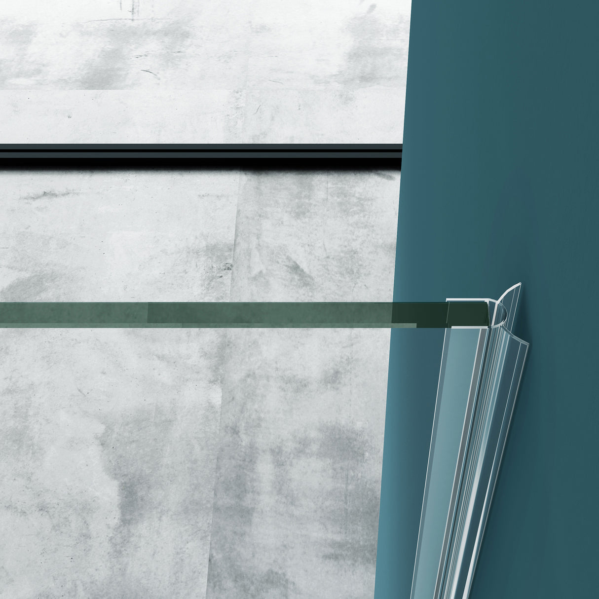 glasvilla Box Doccia a U, Cabina Bagno in Vetro Trasparente 8mm con Porta Girevole Box Cabina Doccia Angolare Ravenna40UK