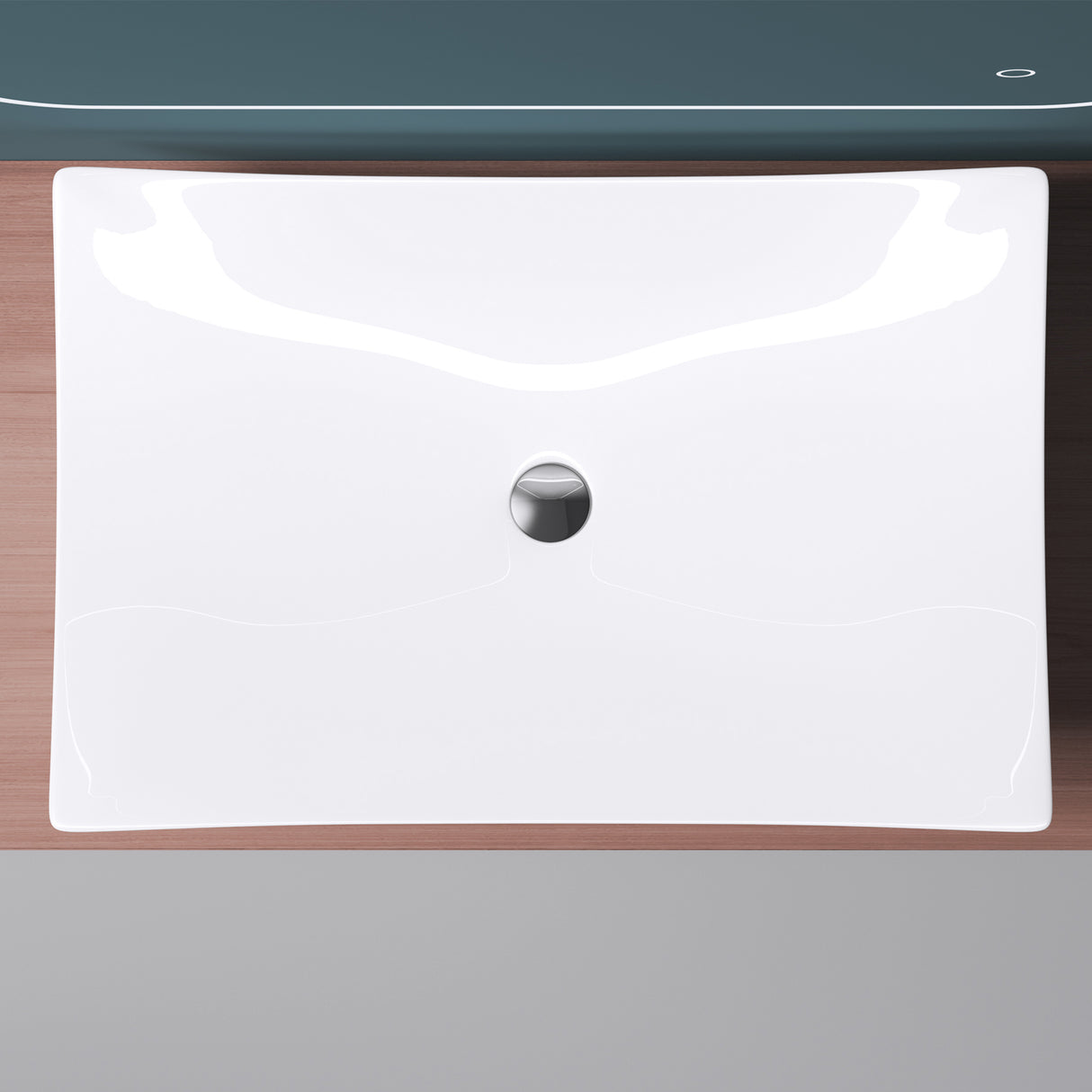 glasvilla Waschbecken Aufsatzwaschbecken, Keramik,weiß mit Nano-Beschichtung Brüssel5096