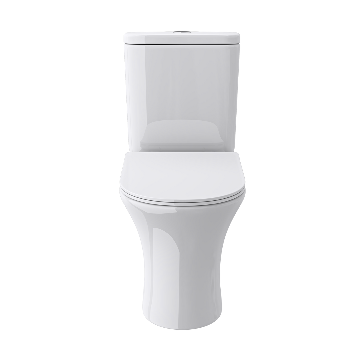 glasvilla Stand-WC Toilette Stand Toilette aus Keramik Spülrandloses WC bodenstehenden Toiletten