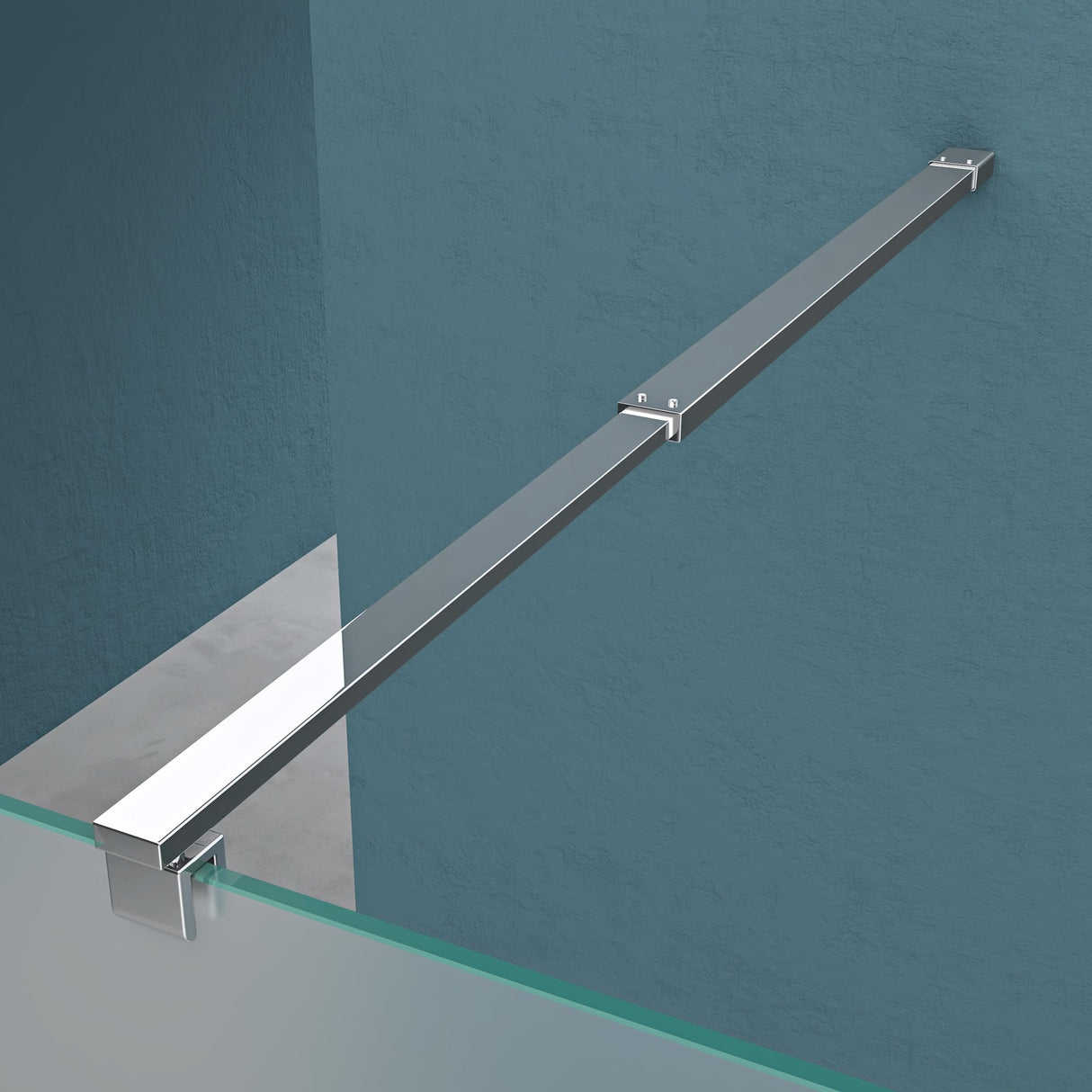 Paroi de douche Glasvilla pour douche, cloison de douche à l'italienne, verre de sécurité ESG 10 mm, verre NANO BRAM1 et BRAM3 Bremen2VS