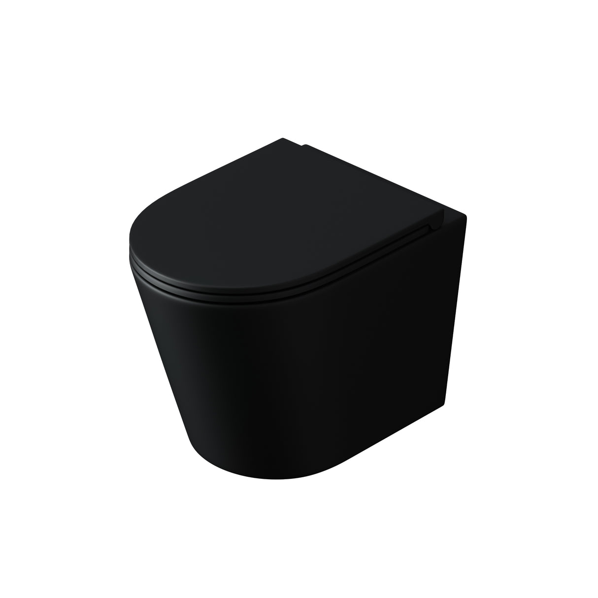 glasvilla Sanitari Bagno Sospeso in Ceramica, WC Sospeso senza Brida con Chiusura di Soft Close Aachen108