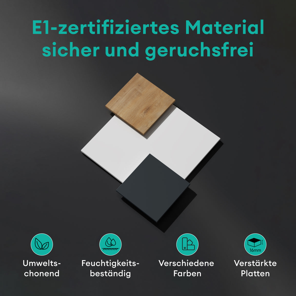 Table TV glasvilla Meuble TV Meuble TV Poignée dissimulée avec fermeture en douceur Meuble mural bas pour salon Meuble TV02