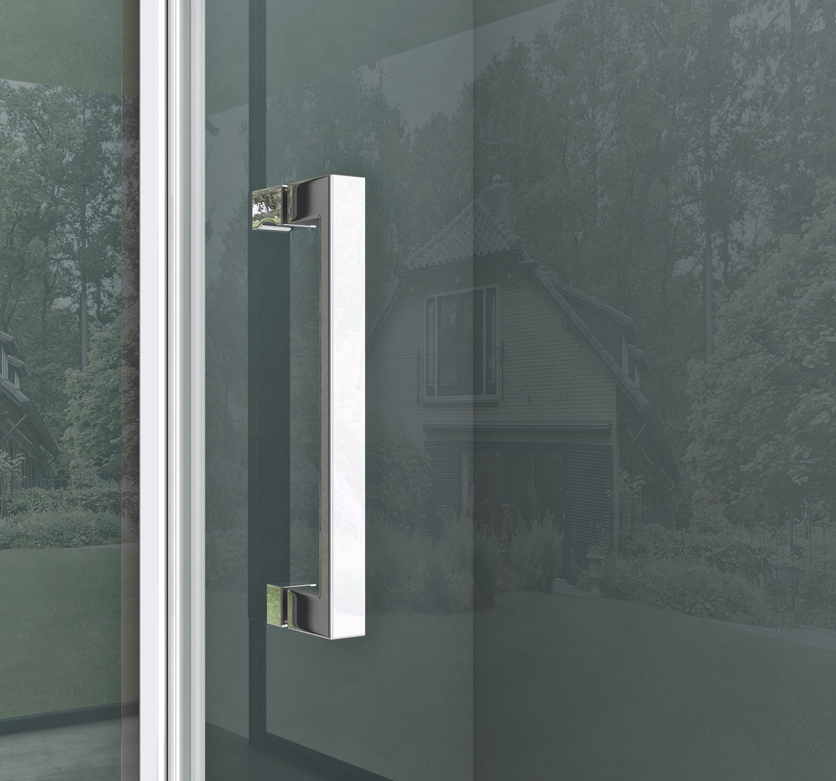 glasvilla Box Doccia in Vetro Trasparente 8 mm Box Doccia con Meccanismo Alza/Abbassa e Porta Girevole Box Cabina Doccia Angolare Ravenna36-Plus