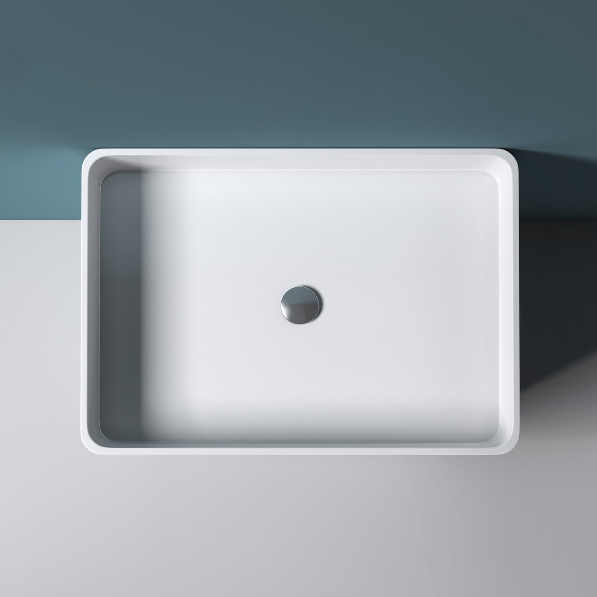 glasvilla Design Standwaschbecken freistehend Col36 weiß aus Mineralguss Waschtisch, BTH: 60x42x80cm