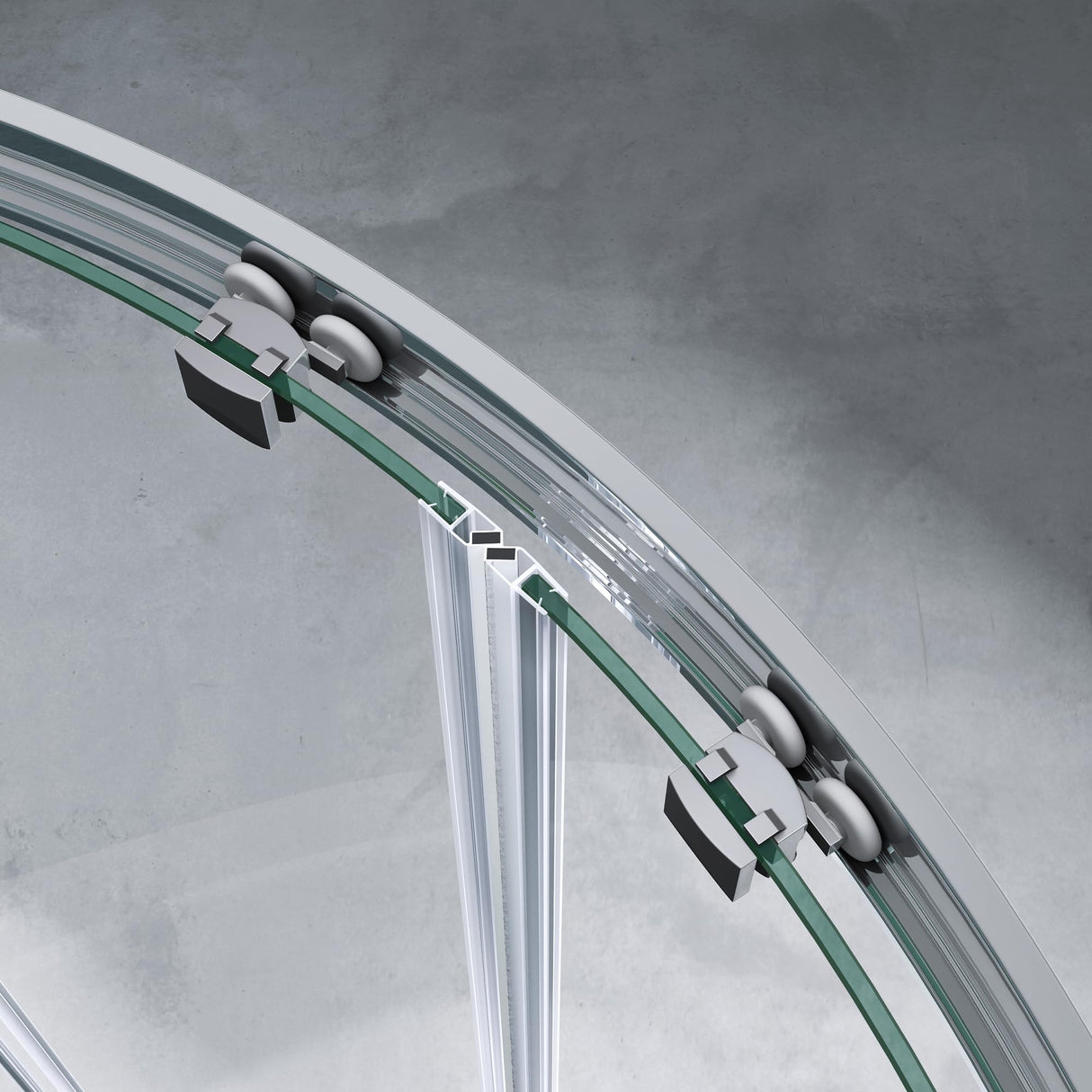 glasvilla Box Doccia in Vetro Cabina Doccia Bagno con 2 Porte Scorrevoli e Profili in Alluminio Box Doccia con Rivestimento Nano Ravenna32K