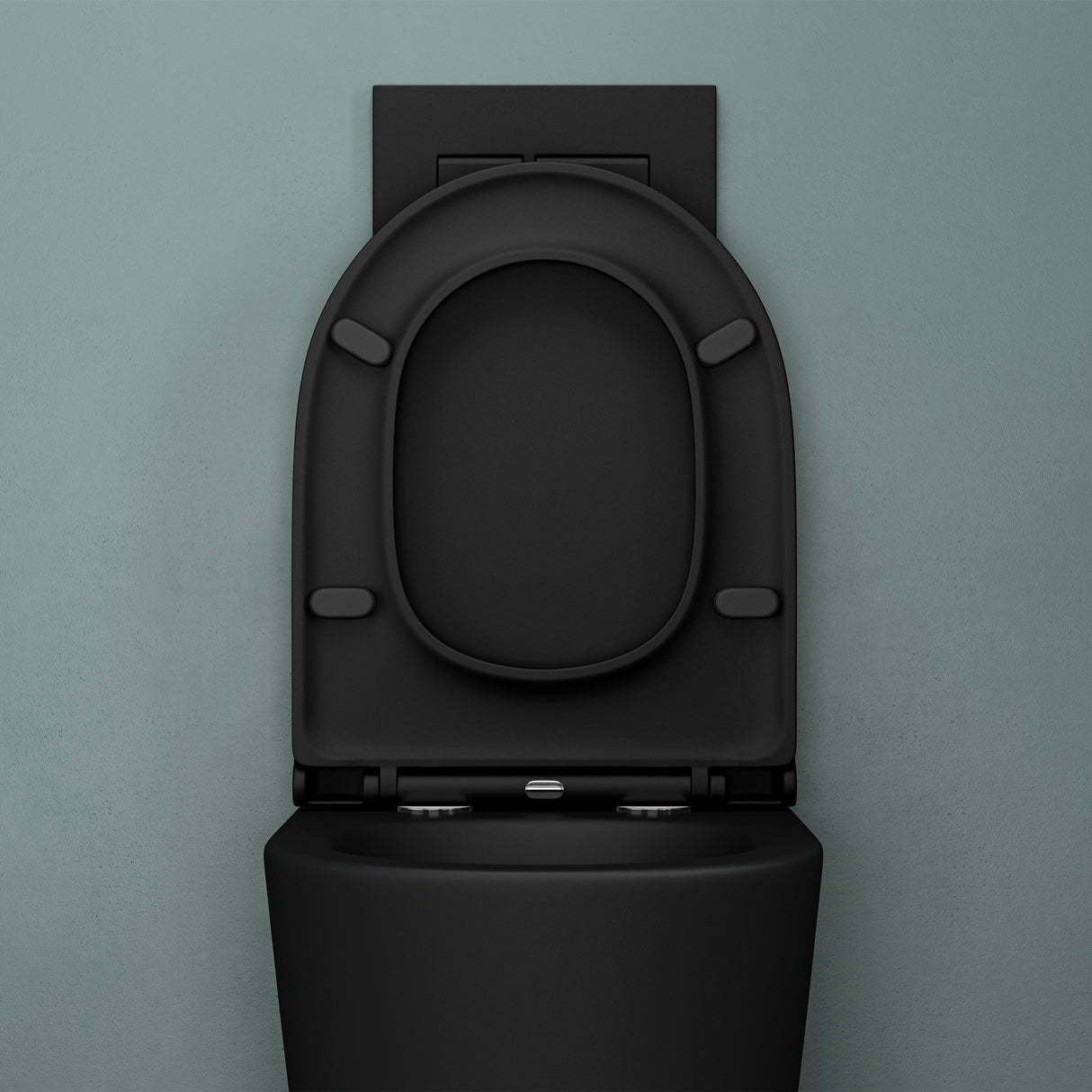 glasvilla Sanitari Bagno Sospeso in Ceramica, WC Sospeso senza Brida con Chiusura di Soft Close Aachen108