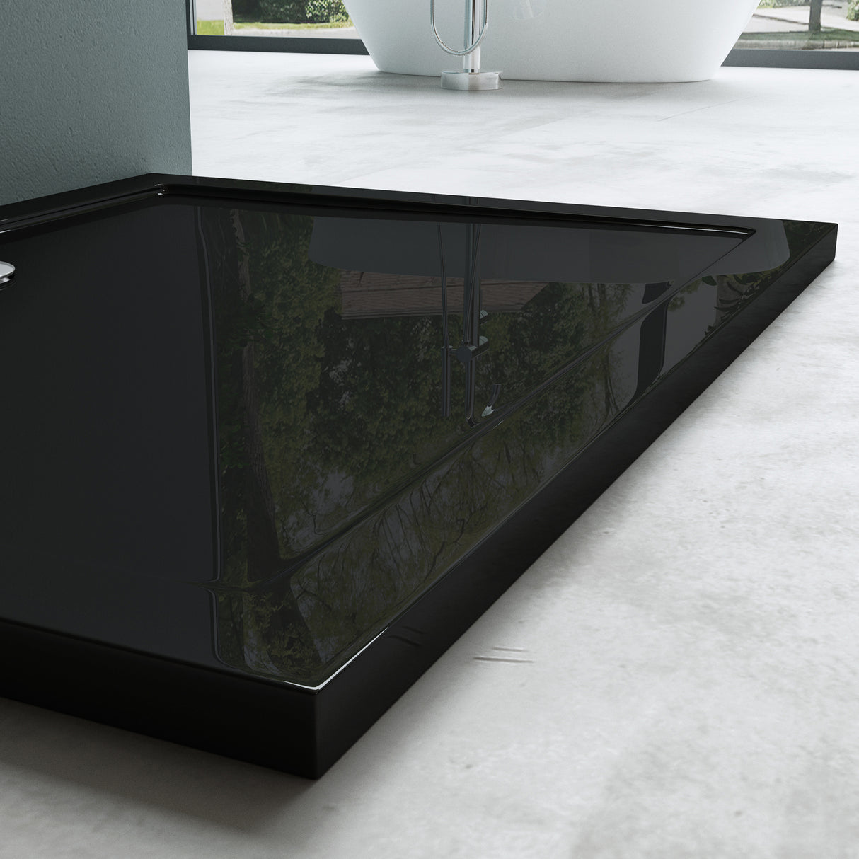 glasvilla Piatto Doccia in Acrilico Piatto Doccia Rettangolare 90-160cm Faro