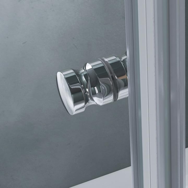 Cabine de douche Glasvilla, paroi de douche d'angle en verre de sécurité avec porte coulissante NANO, 190 cm Ravenna16L-K