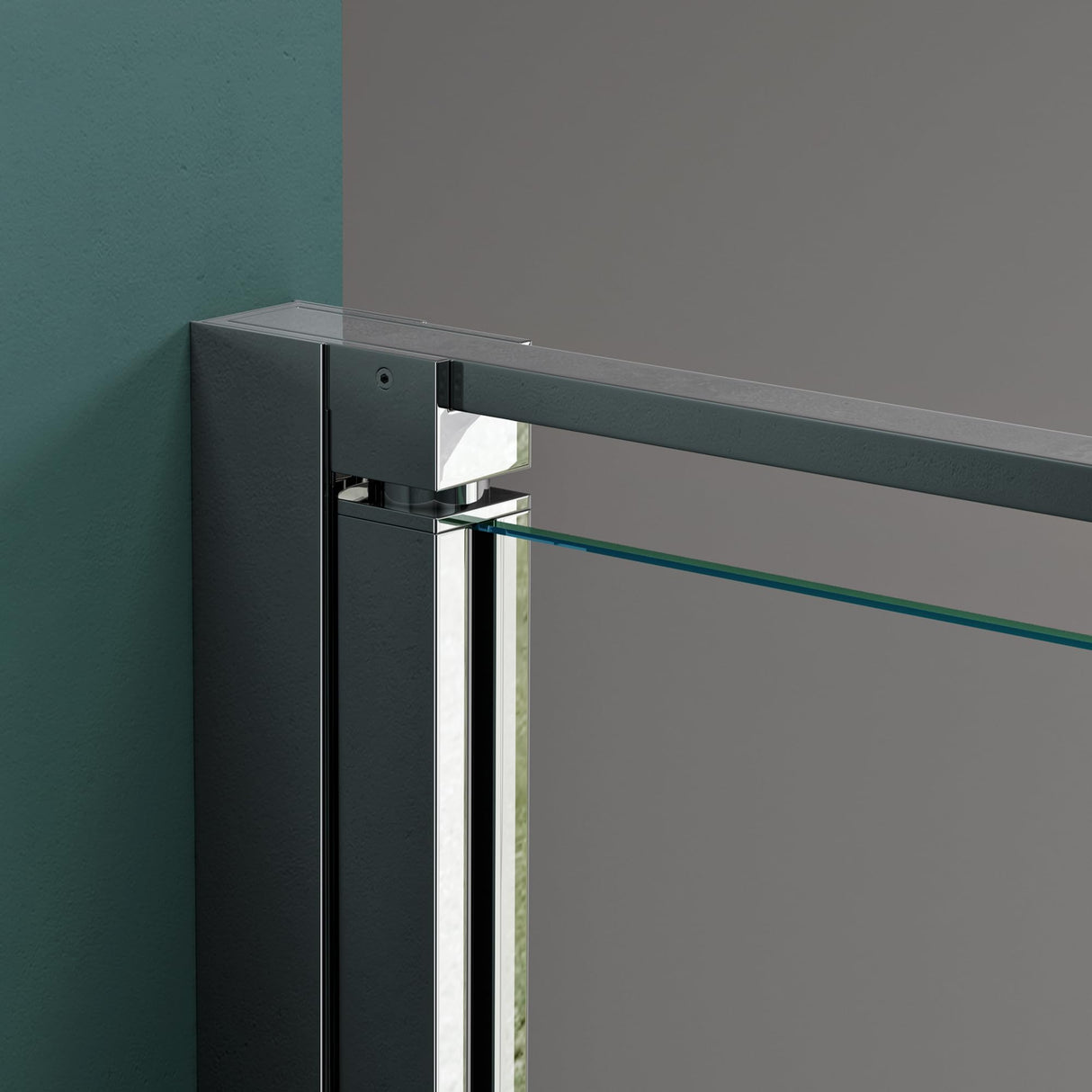 glasvilla Box Doccia a Nicchia in Vetro di Sicurezza 8mm con Meccanismo di Sollevamento e Abbassamento Cabina Doccia Cromata e Nera in Vetro Trasparente e Parzialmente Smerigliato Box Doccia con Rivestimento Nano Teramo36K