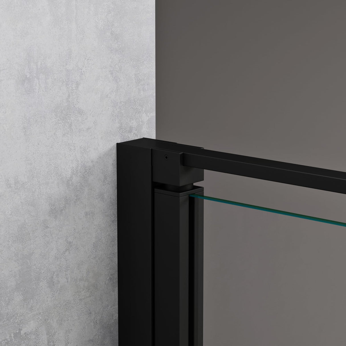 glasvilla Box Doccia a Nicchia in Vetro di Sicurezza 8mm con Meccanismo di Sollevamento e Abbassamento Cabina Doccia Cromata e Nera in Vetro Trasparente e Parzialmente Smerigliato Box Doccia con Rivestimento Nano Teramo36K