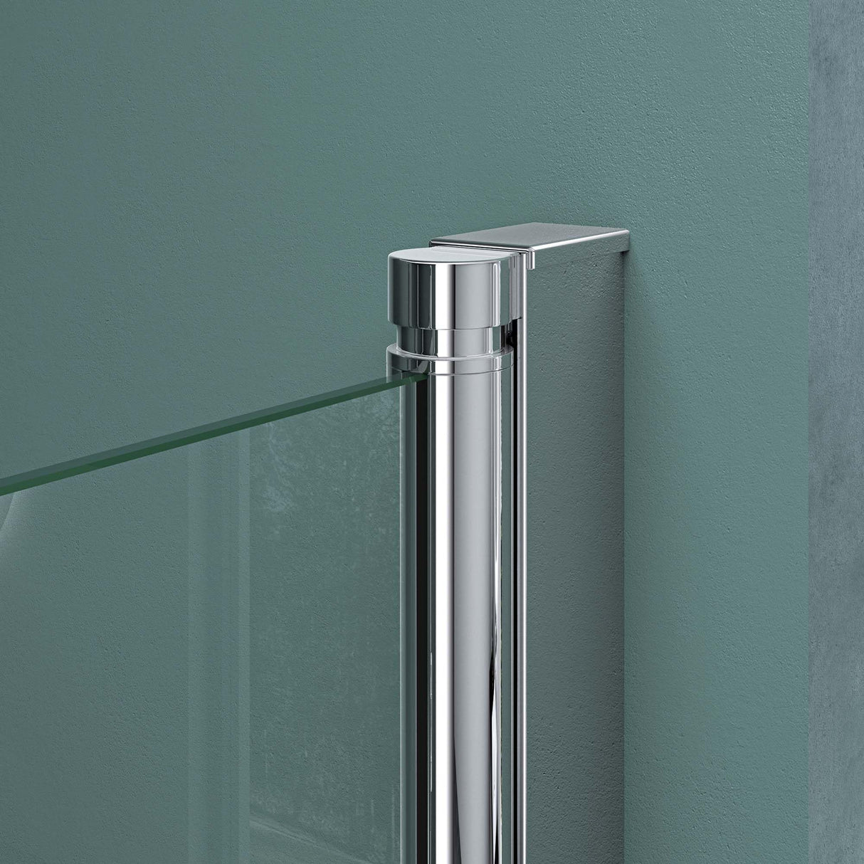 glasvilla Duschkabine Puerta Plegable 180° Cristal Claro ESG Plegable & Plegable Puerta de Ducha Efecto Loto NANO Entrada de Esquina R26