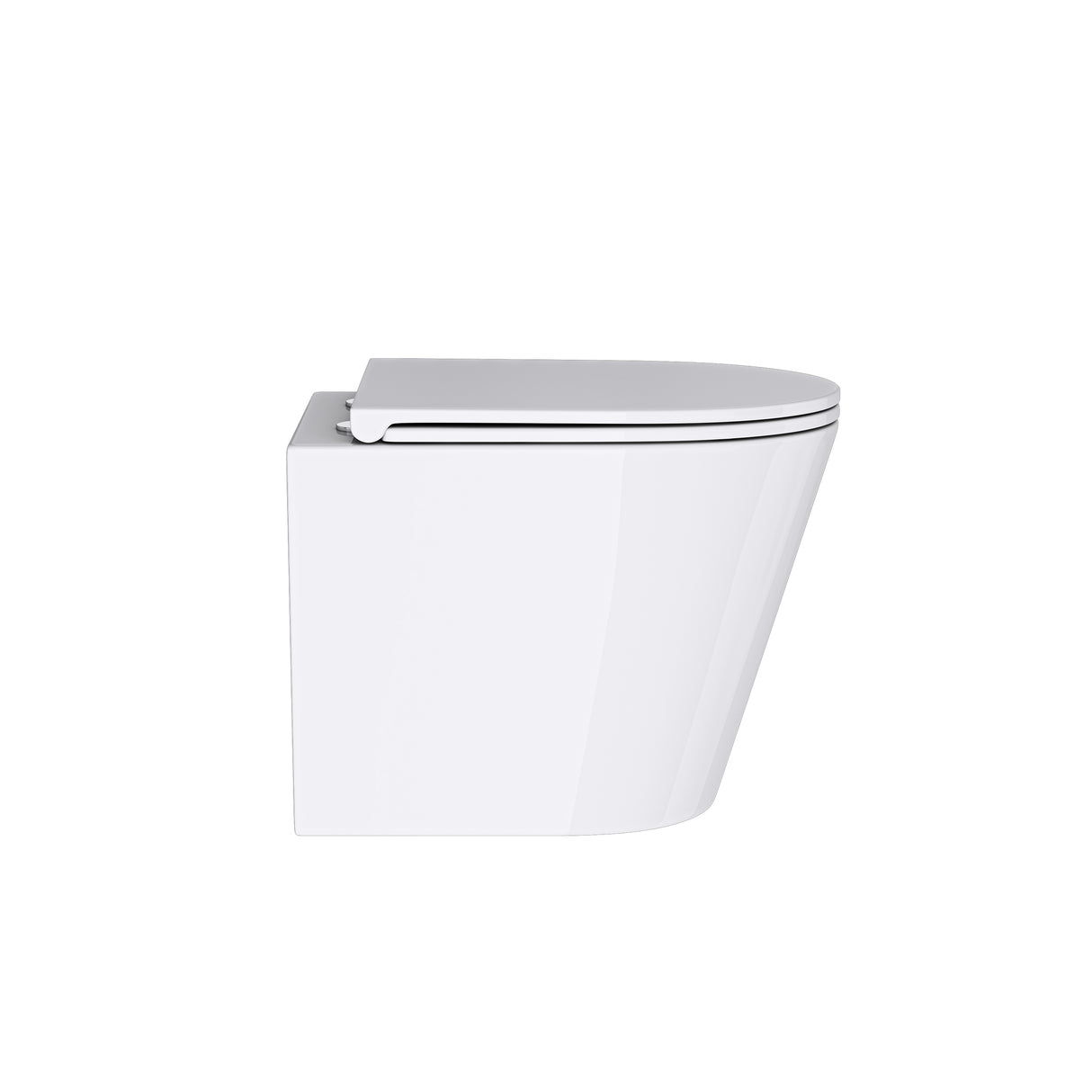 glasvilla Sanitari Bagno Sospeso in Ceramica, WC Sospeso senza Brida con Chiusura di Soft Close Aachen108