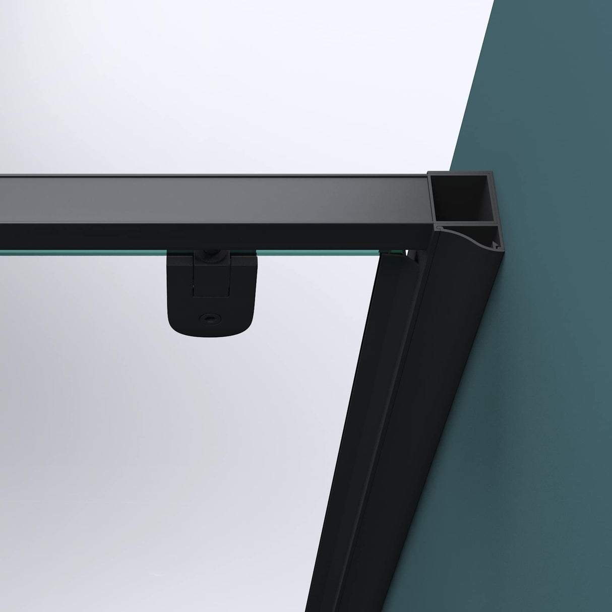 glasvilla Box Doccia a Nicchia in Vetro Trasparente 8mm Box Doccia con Porta Girevole Cabina Doccia in Vetro di Sicurezza ESG con Rivestimento Nano Teramo61K